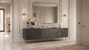 TV stolík Stilig ST101B 200 cm grafit/zlatý