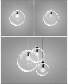 Toolight - Závesné svietidlo Lassi 20+25+30 cm APP309-3C, čierna, OSW-00341