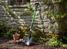 Garden Line Ostrá lopata so sklenenou rukoväťou 120 cm