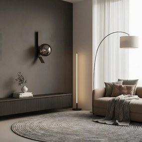 Toolight Toolight, nástenné svietidlo s dymovým sklom, 1xE27, APP1757-1W, čierna, OSW-04318