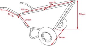 Komfortné záhradné koliesko AVENBERG URSUS