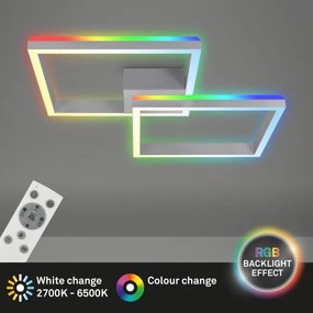 Brilo - LED RGBW Stmievateľný prisadený luster FRAME 2xLED/17W/230V 2700-6500K+ DO
