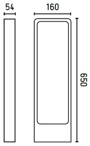 FARO 75520 - LED Vonkajšia lampa DAS LED/5W/230V IP54