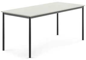 Stôl SONITUS, 1800x800x760 mm, HPL - šedá, antracit