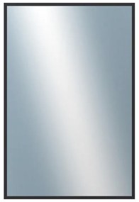 DANTIK - Zrkadlo v rámu, rozmer s rámom 40x60 cm z lišty Hliník čierna (7003021)