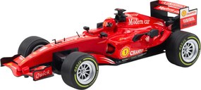 LEAN Toys Diaľkovo ovládané pretekárske auto RC s volantom, svetlami a zvukmi, mierka 1:12, červené