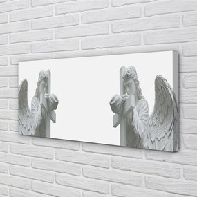 Obraz na plátne modlitebné anjeli 125x50 cm