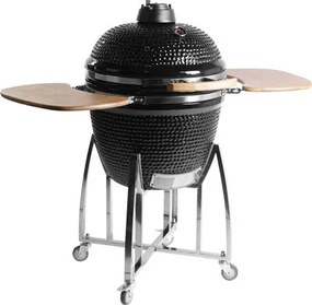 Gril Kamado Egg 23" s kolieskami, priemer roštu 51,5 cm, čierny