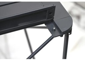 Skladací kempingový stôl 70x70cm antracit