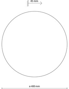 Nástenné svietidlo LUNA 4xG9/8W/230V pr. 40 cm biela