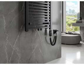Mexen Pluton, elektrické vykurovacie teleso 1200x500 mm + vykurovacia tyč 600 W, čierna, W106-1200-500-2600-70