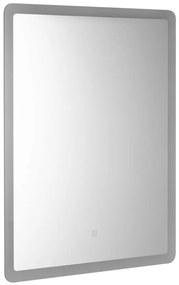 Aqualine Aqualine, FAGO LED podsvietené zrkadlo 60x80cm, dotykový senzor, stmievateľné, FA060
