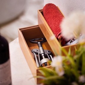 Bambusový box Compactor, 22,5 × 15 × 6,35 cm