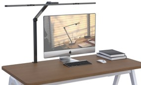 Stolná LED lampa CLARIO, svorka, diaľkové ovládanie