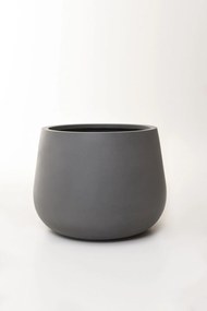 Kvetináč GIRAR, sklolaminát, výška 37 cm, sivá