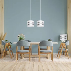 Luster na lanku HELEN 2xE27/15W/230V biela