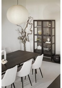 Hnedá vitrína v dekore duba s posuvnými dverami 100x203 cm Hazelton – Rowico