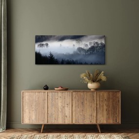 Obraz hmly nad lesom (120x50 cm)