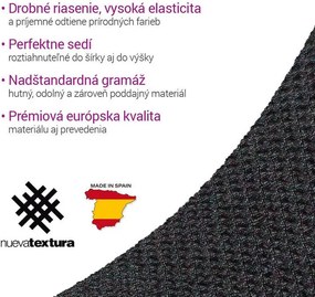 Super strečové poťahy HARMONIA antracitová dvojkreslo (š. 140 - 180 cm)