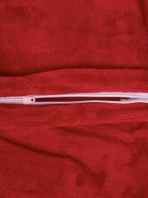 Obliečka na vankúš mikroplyš Exclusive 40 × 60 cm - Laura tmavo červená