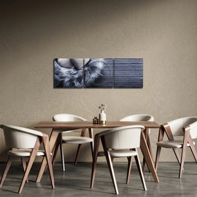 Obraz - Hniezdo lásky (s hodinami) (90x30 cm)