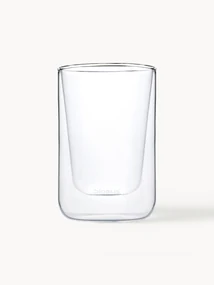 Dvojstenné sklenené poháre na kávu Nero, 2 ks