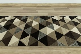 Behúň Luna 503430/97911- trojuholníky hnedý