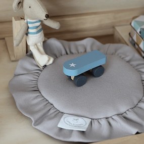 Mini podložka s volánom tmavo béžová