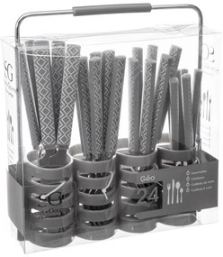 Príborový set so stojanom Diamond 24ks