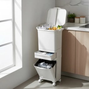 Odpadkový kôš NARDAN 42 l sivý