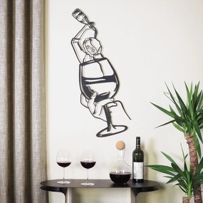 Glass of Wine Girl Line Art- APT749 M