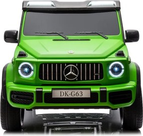 LEAN CARS Elektrické autíčko Mercedes G63 XXL zelené lakované 4x4
