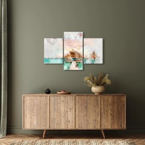 Obraz - Maledivy, drevené mólo (90x60 cm)