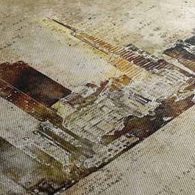 Obraz - Umelecky stvárnené mesto (90x60 cm)