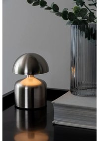 Sivá LED stolová lampa (výška 15 cm) Impetu – Leitmotiv