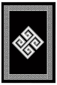 Sada 2 kusů koupelnových předložek Labyrinth černá