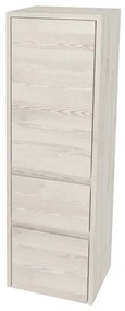 Mereo, Mereo Opto kúpeľňová skrinka vysoká 125 cm, pravé otváranie, Multidecor, White Loft Pine, MER-CN995PWLP1