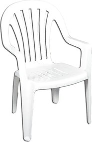 Záhradná stolička RUBIN – biela