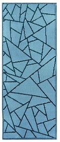 Esschert Design Koberec Hallie, 68x125,5 cm, modrá