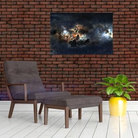 Obraz - Vesmír s hmlovinou (90x60 cm)