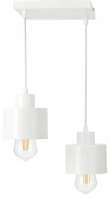 BERGE LED stropné svietidlo - 2xE27 - KUBEK WHITE