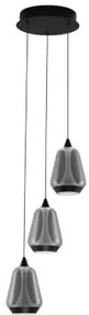 Minimalistický luster Alish 3 Čierna