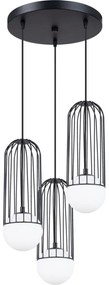 Sollux SL.1336 - Luster na lanku BRINA 3xG9/8W/230V čierna