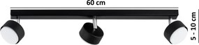 BRILAGI - LED bodové svietidlo MONO 3xGX53/30W/230V čierna