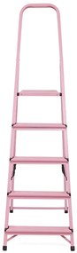 Elkop Oceľový rebrík ružový, 5 priečok