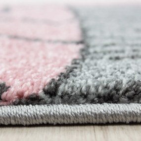 Ayyildiz, Kusový koberec Kids 580 pink kruh, 160x160 (priemer) kruh, ružová, detská izba