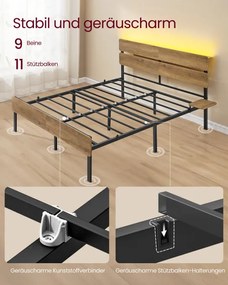 Manželská posteľ 140 cm RMB104HC01