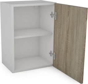 Kuchynský blok Irma, biela/dub sonoma