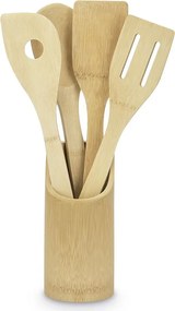 Sada kuchnských pomôcok v stojane Bambus (5 dielov)