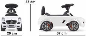 Detské odrážadlo Mercedes SLS biele